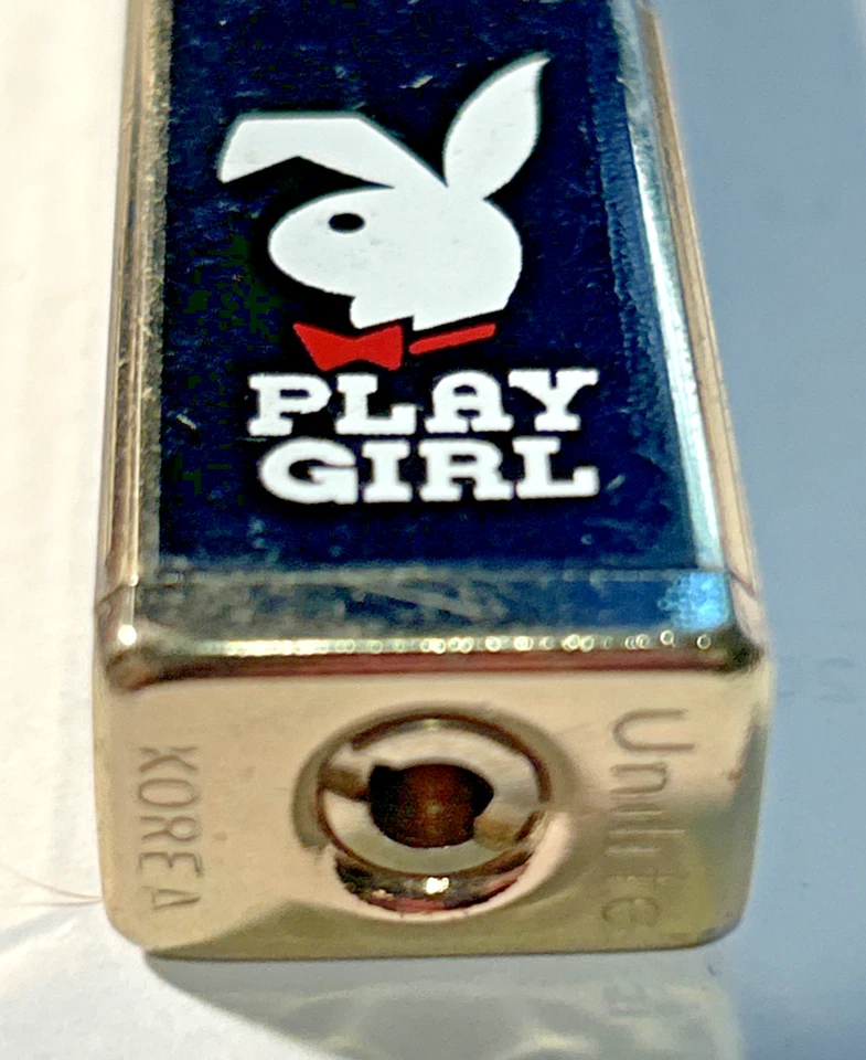 Vintage 1970's PlayGirl Bunny Gold Tone Torch Butane Lighter - RARE - Image 3 of 4