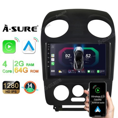 2+64GB Apple Carplay Android 14 Autoradio GPS Navi Für VW New Beetle 1C1 9C1