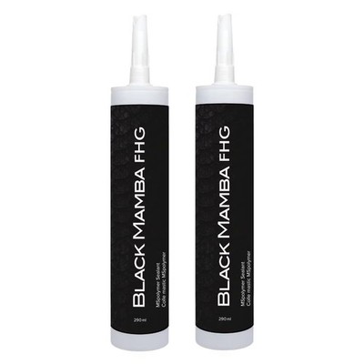 Black Mamba FHG High Tack Adhesive - Mono Component Polymer 2-Pack, White 
