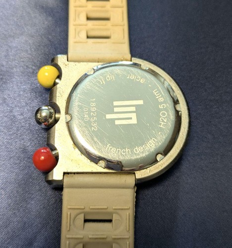 Orologio da polso uomo Lip MACH2000 cronografo argento quarzo analogico per ricambi così com'è - Foto 5 di 24