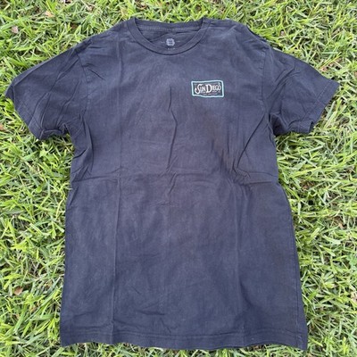 Sun Diego Black T-Shirt Men's Short Sleeve Size Medium Pre-owned