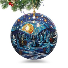 Starry Night Christmas Ornaments 2025 Ornament Holidays Ornaments Christmas T...