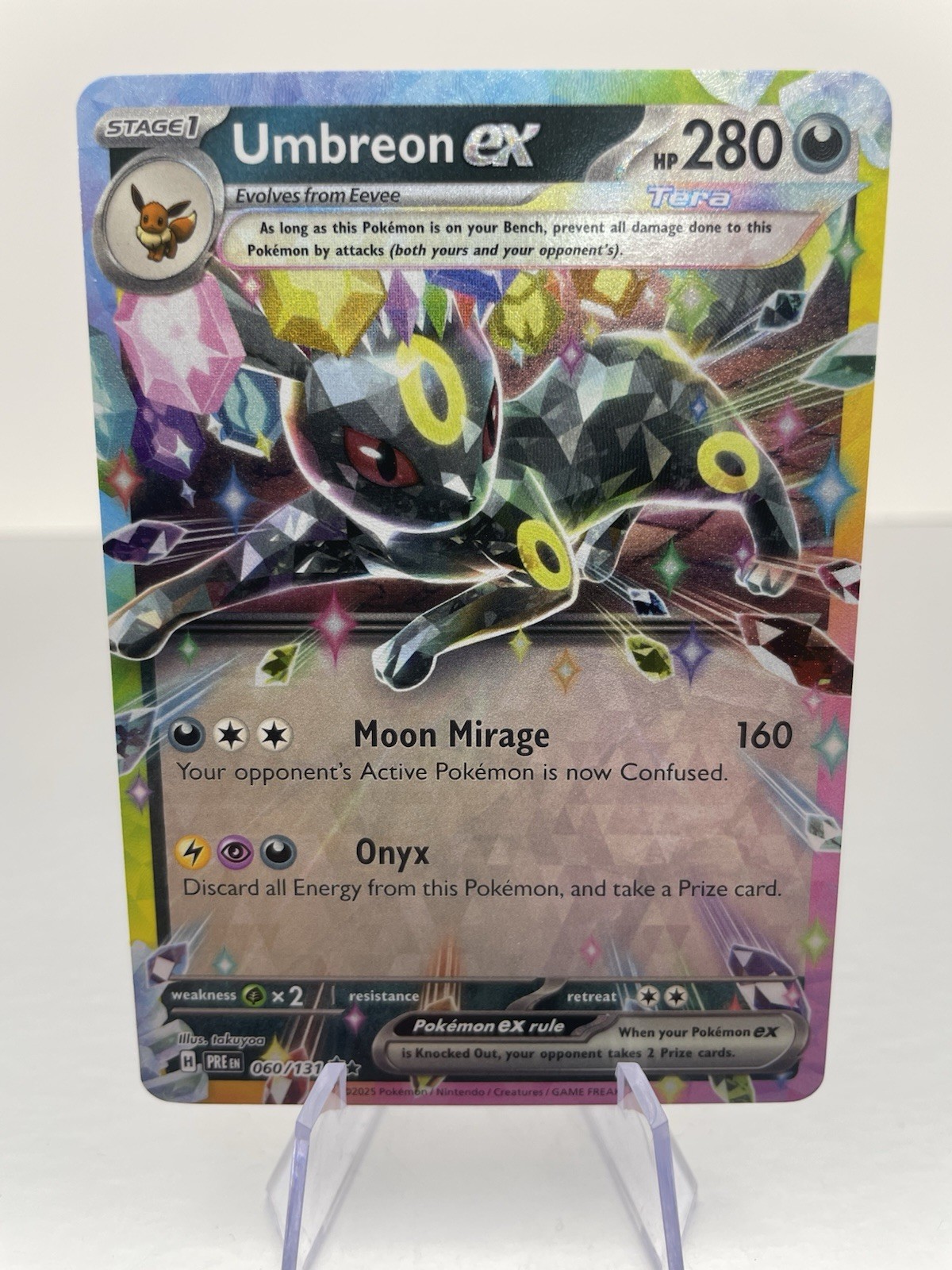 Umbreon Ex 060/131 - Prismatic Evolutions Double Rare Holo Card - Pokemon TCG NM