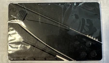 Folding Thin Cardsharp Knife Black Razor Sharp Wallet Credit Card Survival Tool