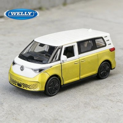 Welly 1:36 Volkswagen ID BUZZ Alloy BUS Car Model Diecast Metal Travel Bus Car V