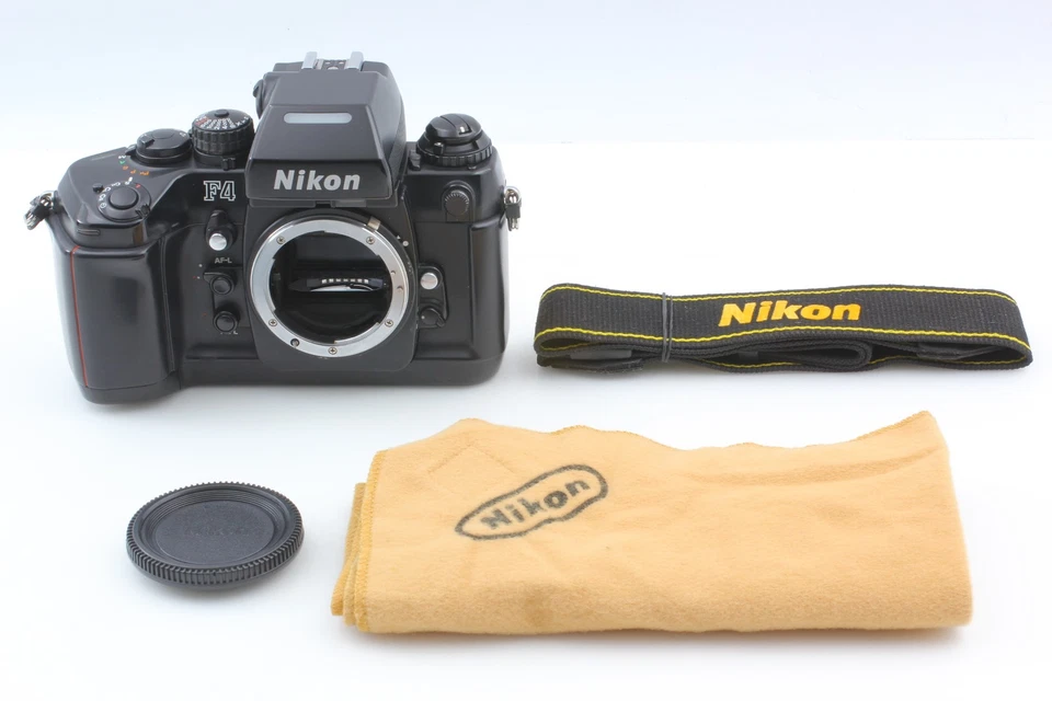 [COMO NUEVO+++ con correa y tela] Cuerpo de cámara fotográfica Nikon F4 SLR 35 mm negro de JAPÓN Foto 2 de 4