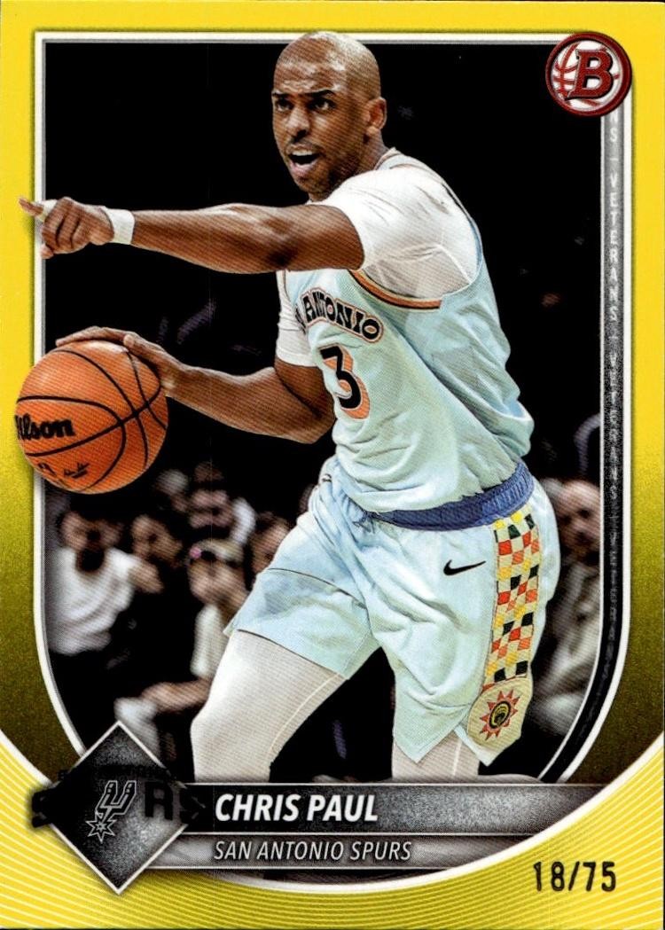 2025-26 Bowman #146 Chris Paul Yellow Border #/75