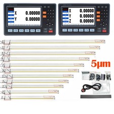 LCD Screen Digital Readout DRO Display w/ Linear Glass Scales