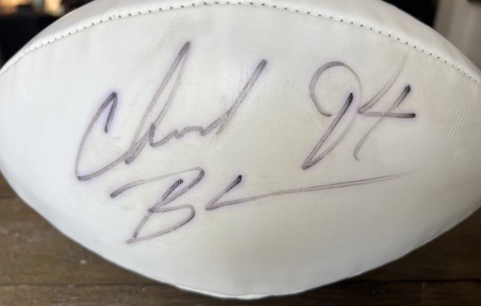 Chad Brown Autographed Seahawks Football – All-Pro Linebacker – No COA - Image 2 of 4