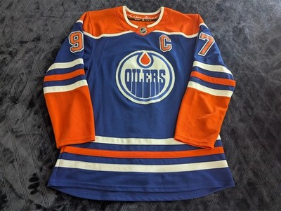 Adidas Edmonton Oilers Connor McDavid Home Royal Blue NHL Hockey Jersey, Size 52