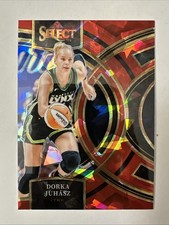 2024 Dorka Juhasz Panini Select WNBA PREMIER CRACKED RED PRIZM #117 Lynx