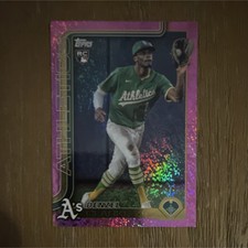 Topps 2025 Update Pink Foil Rookie Denzel Clarke Athletics Card US14