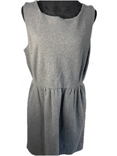 Gap Ladies Dress Size Large Heather Gray-sporty-side Pockets-VGUC-summer-zip Up