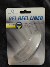 New Unisex Sof Comfort Gel Heel Liners – Improves Shoe Fit  One Size Fits Most