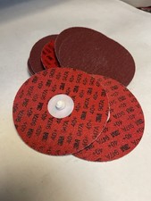 (7)Quick-Change Disc Roloc TR, 4" Dia, 40 Grit, Premium Ceramic Alumina(26JL112)