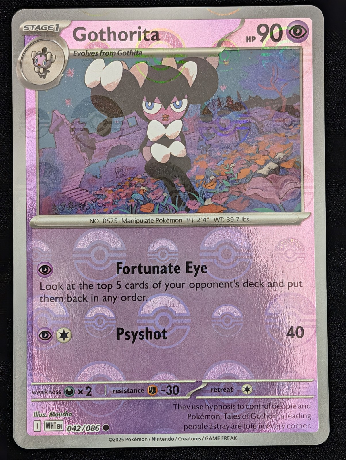 Gothorita (Poke Ball Pattern) (042/086) SV: White Flare Pokemon NM