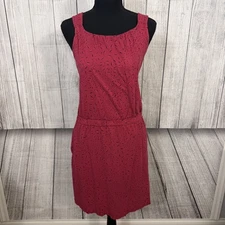 Toad & Co Women's Medium Red Sleeveless Dress w/ Pockets Casual Active Outdoors