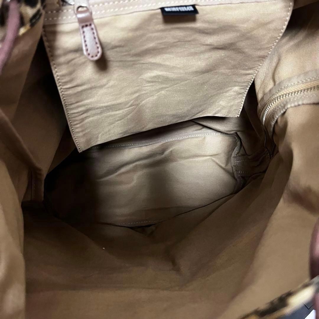 HEAD PORTER Leopard Drawstring Backpack 37cm x 38… - image 11