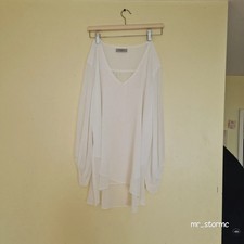 Matalan x Soon UK16 White Polyester Blouse