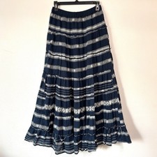 Ralph Lauren Denim Supply Tiered Maxi Skirt Small Cottagecore Boho 100 Cotton