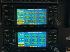 2 x GARMIN GNS 430W 28 VDC P/N 011-01060-45 W/ TRAYS & CONNECTORS
