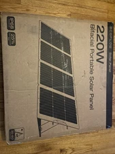 EcoFlow EFSOLAR220W-N 220W Bifacial Portable Solar Panel Adjustable Angle