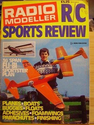 RARE VINTAGE RADIO MODELLER MAG R/C SPORTS REVIEW SPECIAL & 36'' SPAN FLI BI PLAN
