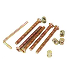 cSeao Baby Bed Crib Bolts Hardware Replacement Parts, 12-Pack 3-1/2 Inch