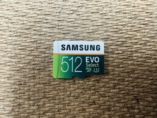 Samsung EVO Select Micro SD Memory Card 512GB MicroSDXC Very Good 7E
