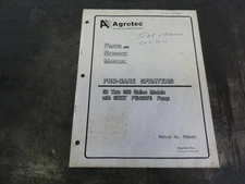 Agrotec Pro-Care Sprayers 50 Thru 500 Gallon Parts & Service Manual   PM0461