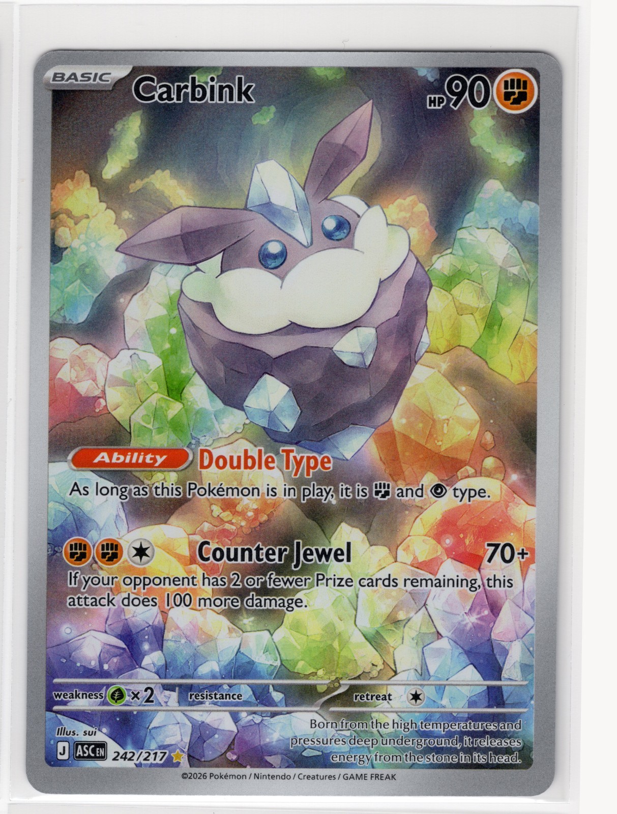 Carbink 242/217 Me: Ascended Heroes Holo