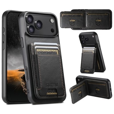 For iPhone 17 Air 16 15 Pro Max 13 12 14 11 XR XS Phone Case Leather Card Holder