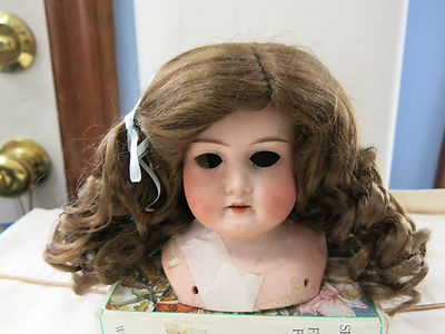 SIZE 13 LIGHT BROWN PAIGE ANTIQUE MODERN DOLL WIGS SYNTHETIC MOHAIR