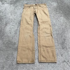 Levi's 511 Slim Fit Denim Jeans Boys 14R Brown Straight Leg Casual Cotton 28x28