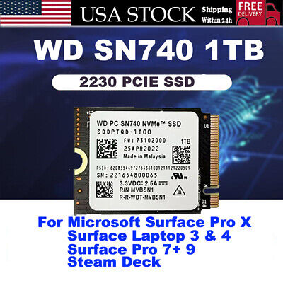 NEW WD PC SN740 1TB M.2 2230 SSD NVMe PCIe4x4 For Steam Deck ASUS ROG Flow  X | eBay