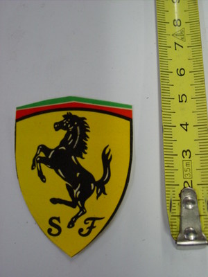 Aufkleber ca. 5,5 x 4,2 cm FERRARI Logo SF sammeln Nostalgie Kult alte Lagerware