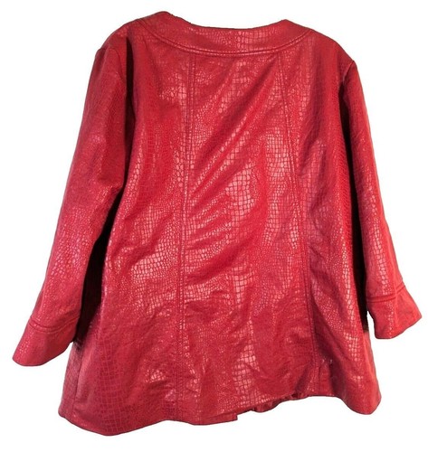 Ruby Rd women's maroon 14 clip jacket preowned - Picture 4 of 5
