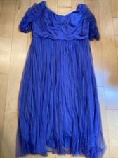 PERFECT PURPLE jade By Jasmine Women  s size 22 long mesh gown short sleeves