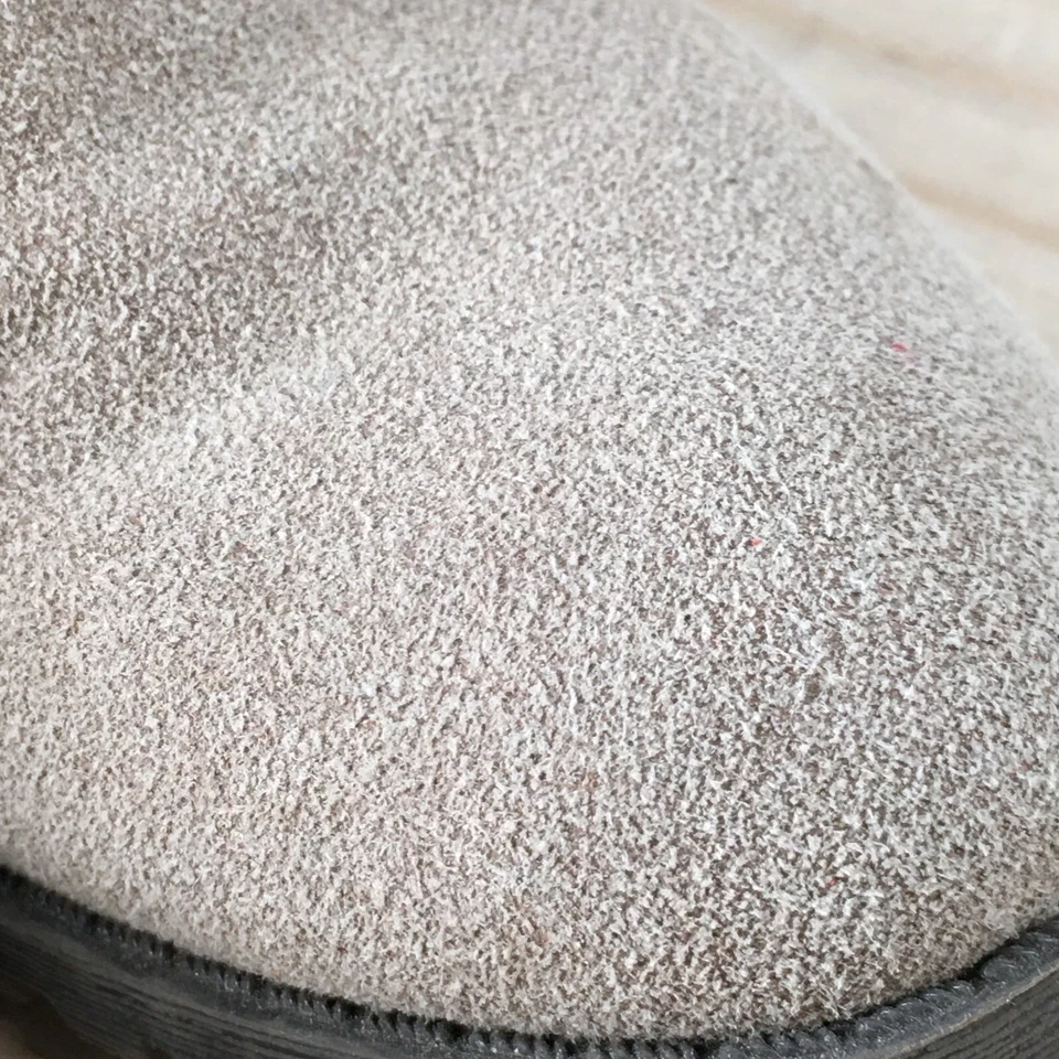 Botas restringidas para mujer 6,5 borlas con cordones botín al tobillo color topo imitación gamuza tacones Foto 4 de 4