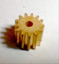 14 Tooth Medium Brass Slot Car Pinion Gear Cox .078" Hole 48 Pitch Vintage NOS
