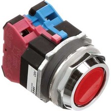 IDEC Corporation ABD111NUG Pushbutton Switch - DPST-NO/NC - On-Mom/Off-Mom - ...
