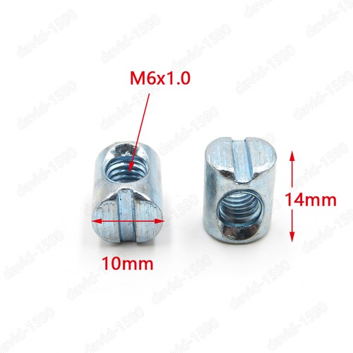 1/4 M4 M5 M6 M8 M10 Furniture Barrel Nut Dowel Furniture Cot Embedded Nut - Picture 17 of 44