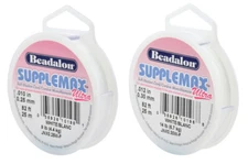 Beadalon® SuppleMax™ Ultra Nylon Cord Bead Stringing Material White Color