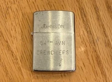 VINTAGE ZIPPO MILITARY LIGHTER USED 54TH AVN CREWCHIEFS VING TAU 69-70    ZB3