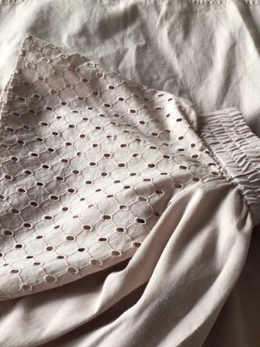 All Saints Livia Emb Off The Shoulder Bardot Dress Champagne Pink & Pockets UK L - Picture 12 of 12