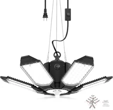 Plug in Garage Light with Motion Sensor - Ultra Bright 200W 20000LM Motion Activ