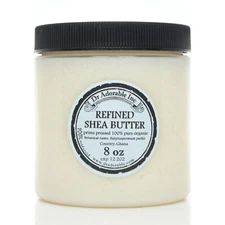 8 OZ REFINED ORGANIC SHEA BUTTER EXTRA WHITE ODORLESS