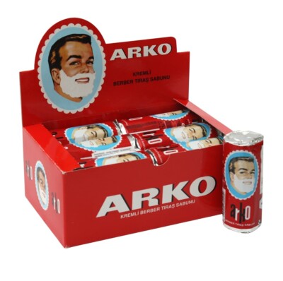 Arko Shaving Soap Stick, White,  Pack Of 12