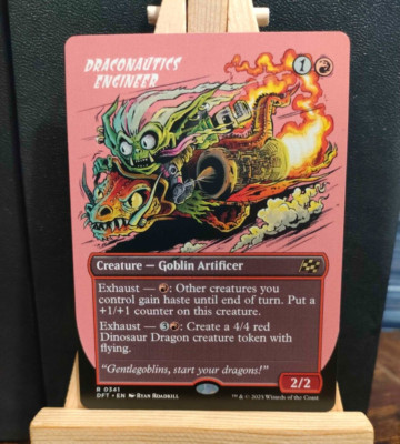 Draconautics Engineer - Borderless - Aetherdrift - Rare - NM (siehe Bilder) MTG