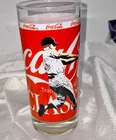 An Indiana Glass Classic Coca-Cola Drinking Glass Baseball Sports Themed Vintage